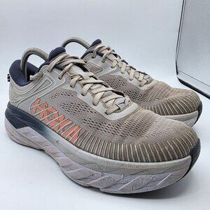 Hoka One One Bondi 7 Womens Size 9 Lunar Rock Athletic Shoes Running Walking